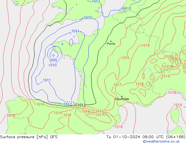 GFS: mar 01.10.2024 06 UTC