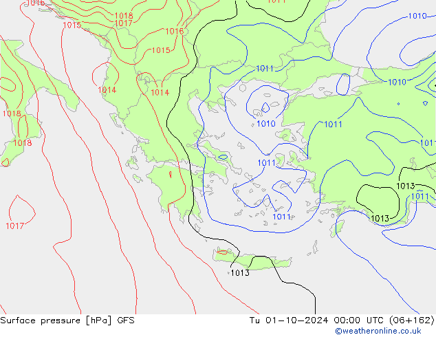 GFS: Tu 01.10.2024 00 UTC