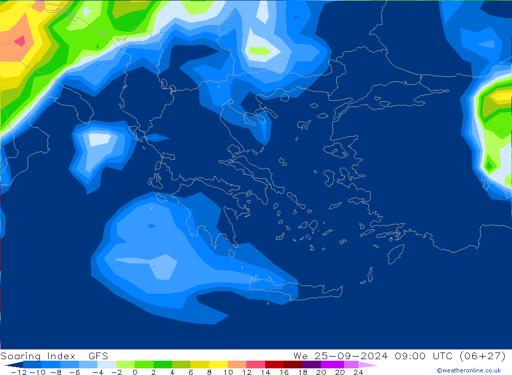 Soaring Index GFS We 25.09.2024 09 UTC