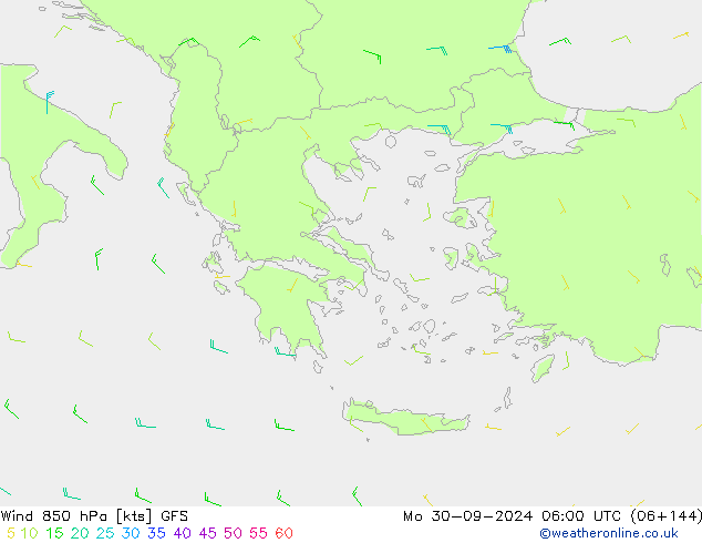  850 hPa GFS  30.09.2024 06 UTC