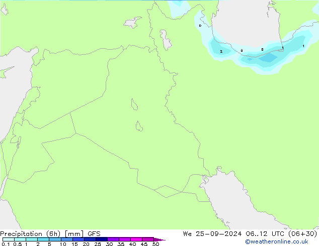 Z500/Rain (+SLP)/Z850 GFS  25.09.2024 12 UTC