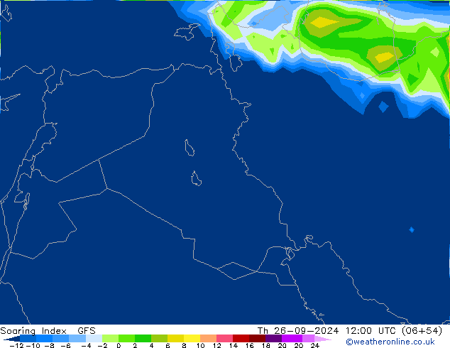 Soaring Index GFS  26.09.2024 12 UTC