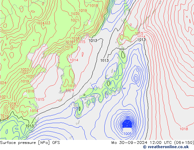 GFS: ma 30.09.2024 12 UTC