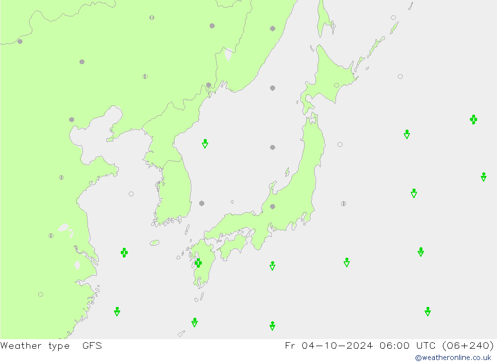 Yağış Türü GFS Cu 04.10.2024 06 UTC