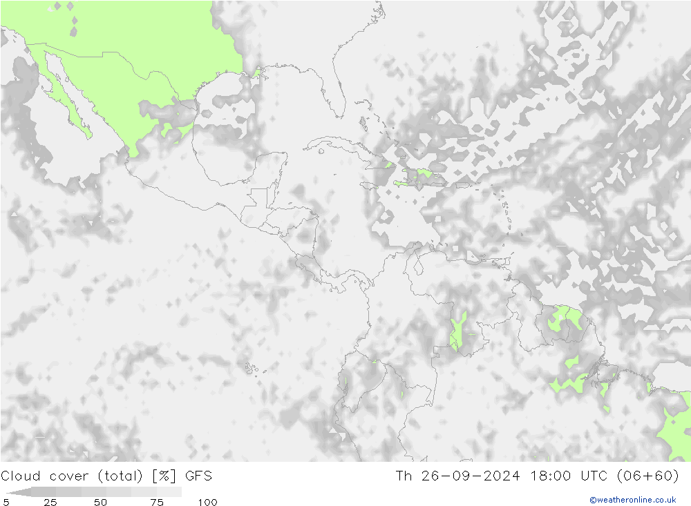 облака (сумма) GFS чт 26.09.2024 18 UTC