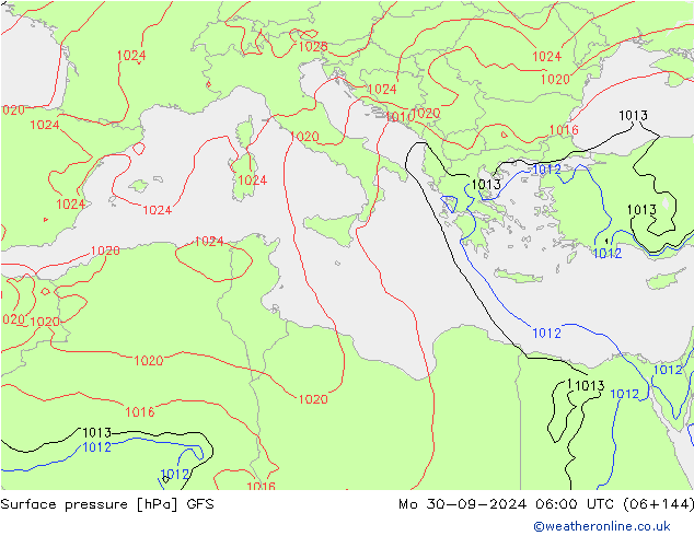 GFS: Seg 30.09.2024 06 UTC