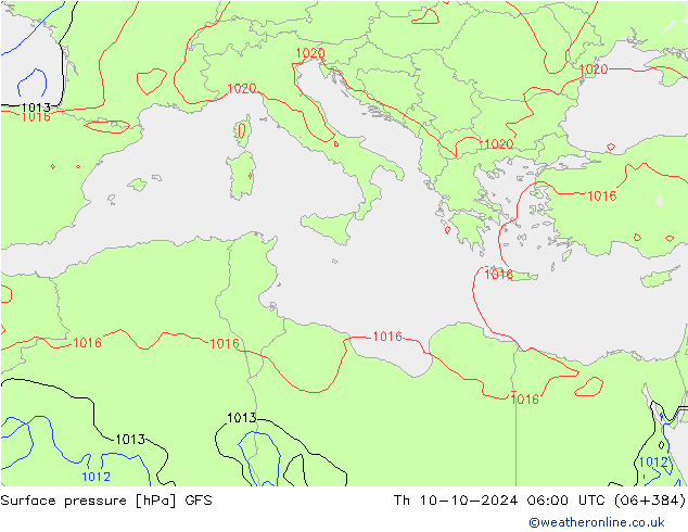 GFS: Th 10.10.2024 06 UTC