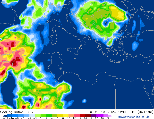 Soaring Index GFS Ter 01.10.2024 18 UTC