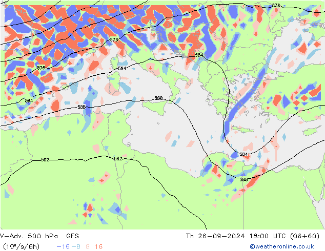 V-Adv. 500 hPa GFS Th 26.09.2024 18 UTC
