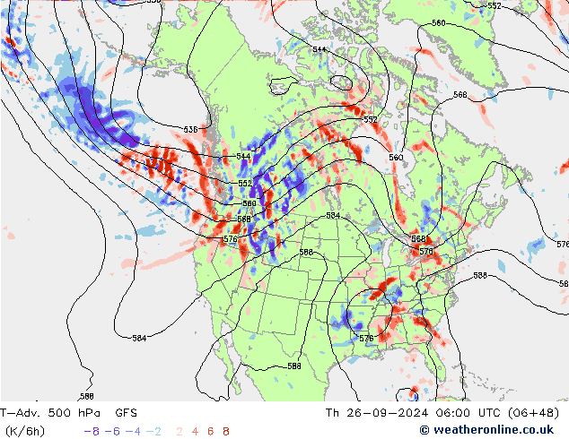 T-Adv. 500 hPa GFS Do 26.09.2024 06 UTC