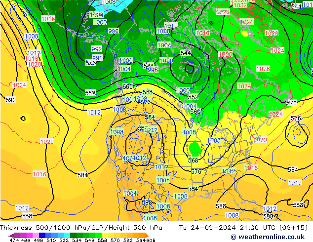 Thck 500-1000hPa GFS mar 24.09.2024 21 UTC