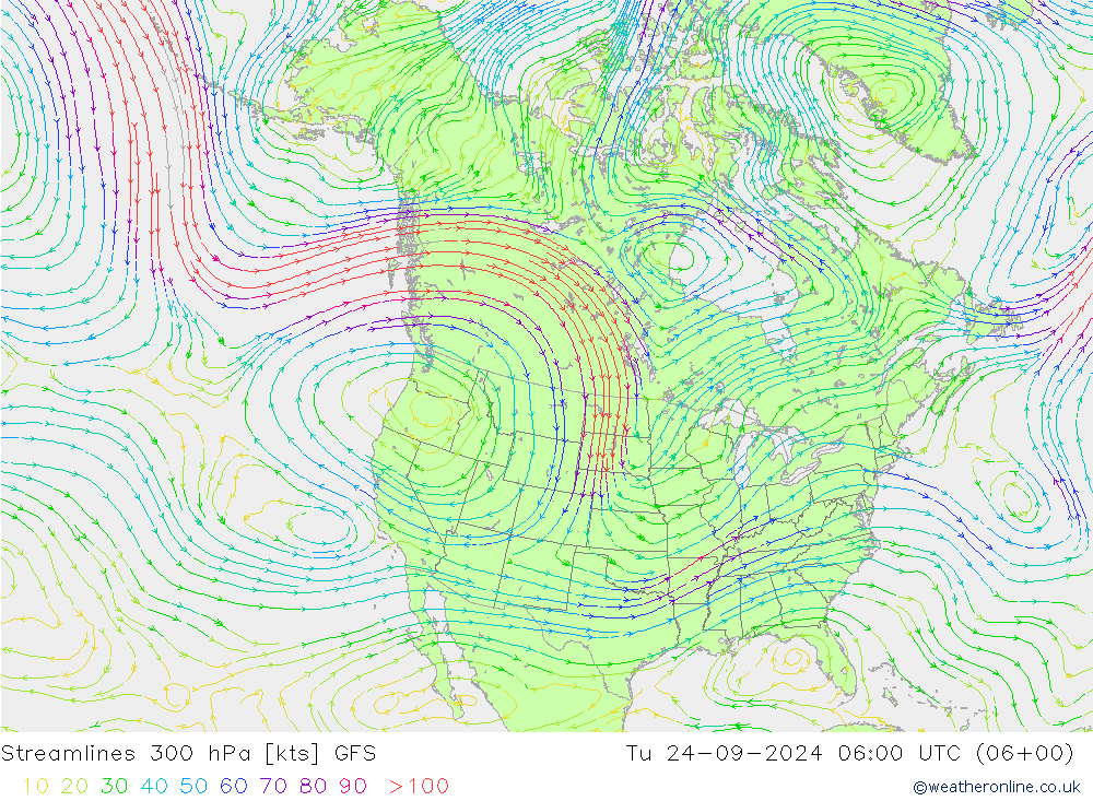  300 hPa GFS  24.09.2024 06 UTC