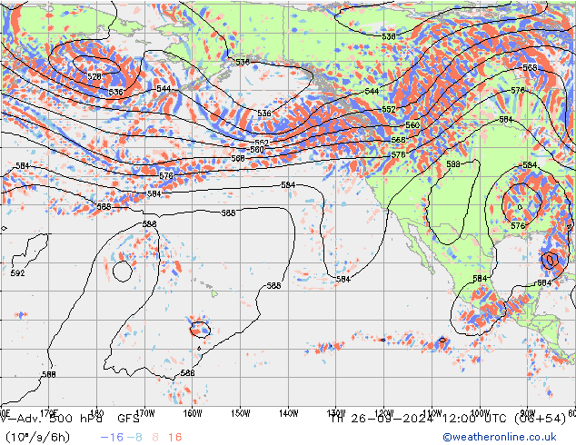 V-Adv. 500 hPa GFS Per 26.09.2024 12 UTC