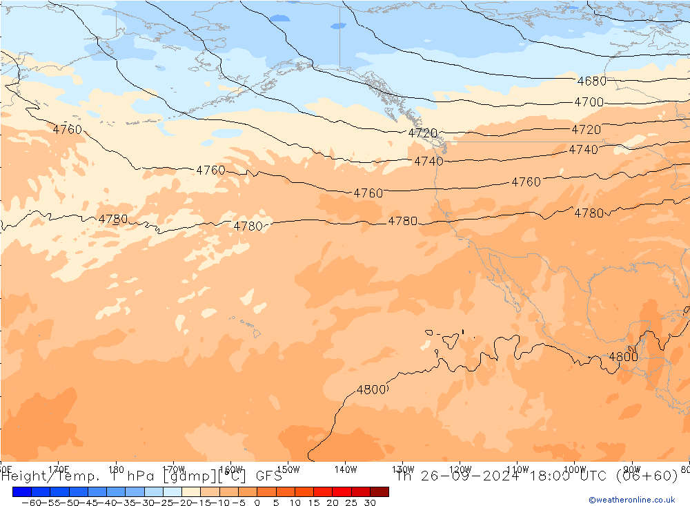 Height/Temp. 1 hPa GFS Th 26.09.2024 18 UTC