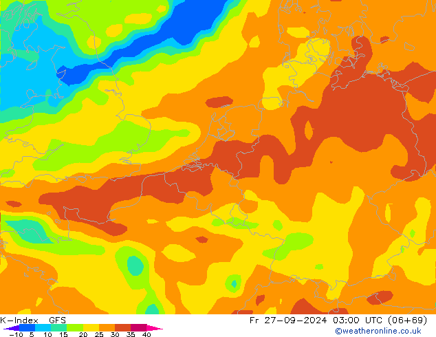 K-Index GFS Sex 27.09.2024 03 UTC