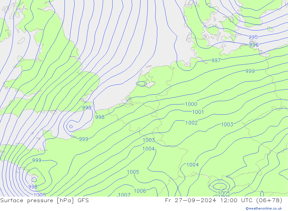 GFS: пт 27.09.2024 12 UTC