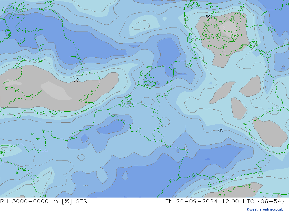 3000-6000 m Nispi Nem GFS Per 26.09.2024 12 UTC