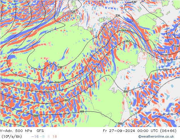 V-Adv. 500 hPa GFS  2024