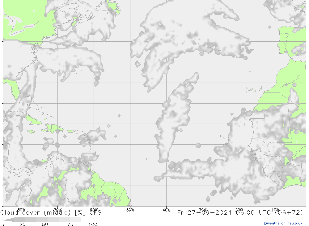 Bewolking (Middelb.) GFS vr 27.09.2024 06 UTC