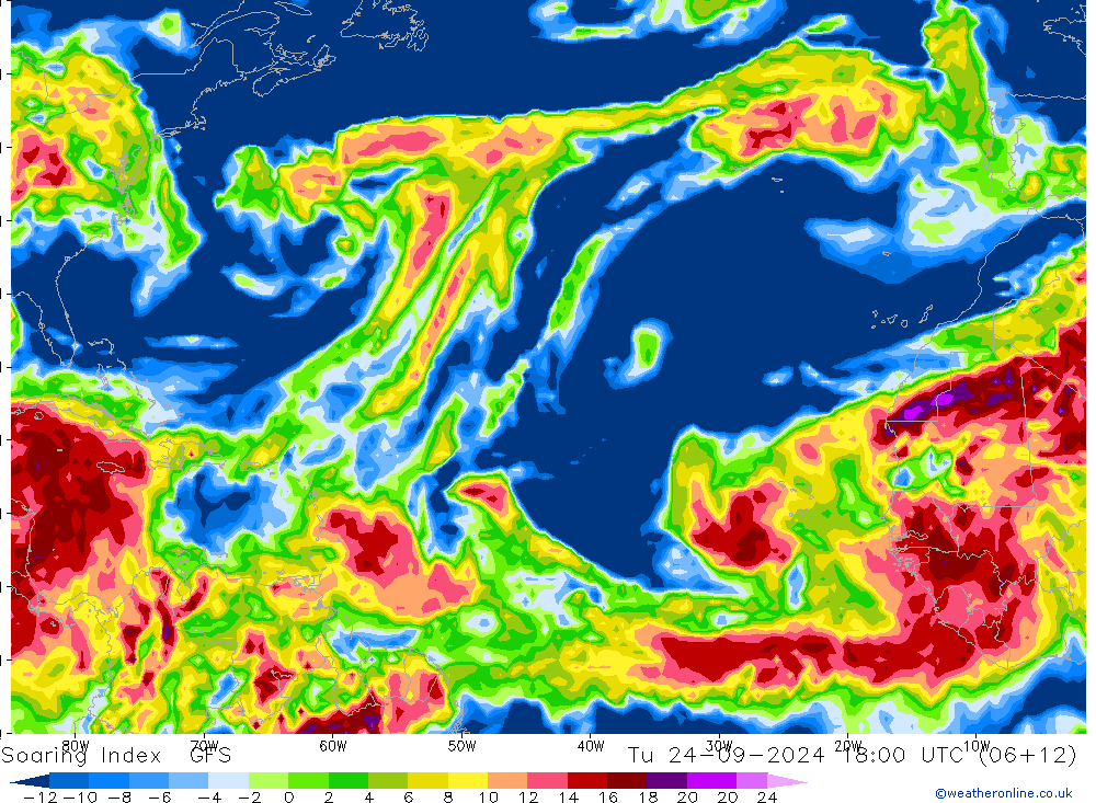 Soaring Index GFS Tu 24.09.2024 18 UTC