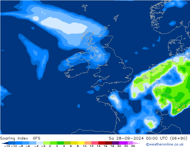 Soaring Index GFS so. 28.09.2024 00 UTC