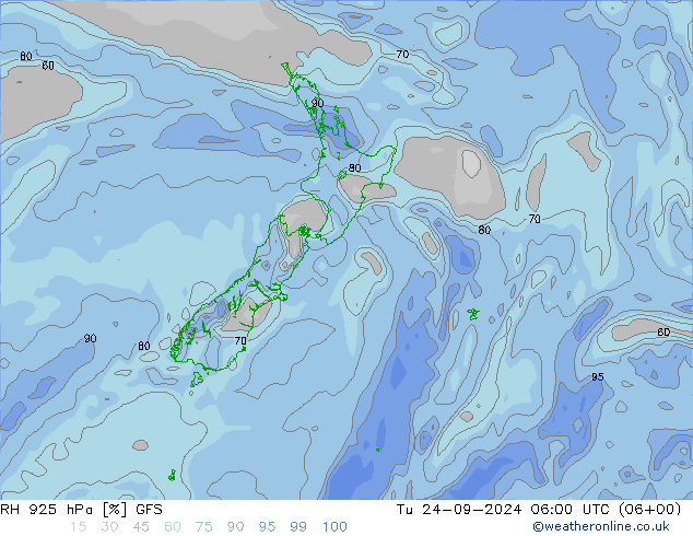 RV 925 hPa GFS di 24.09.2024 06 UTC