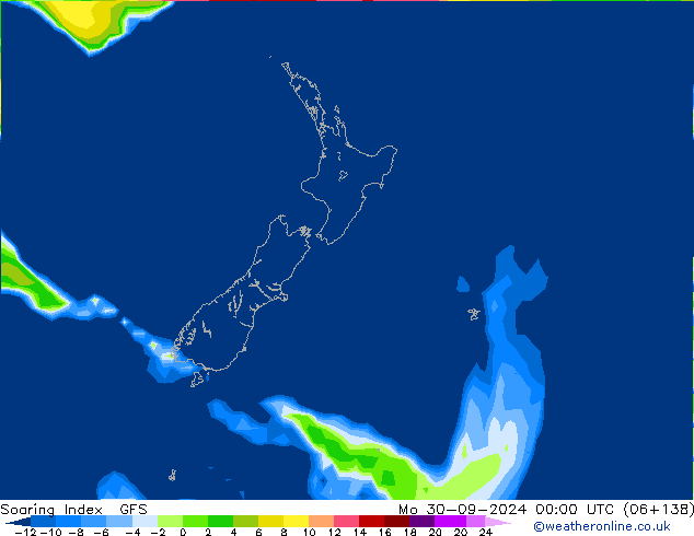 Soaring Index GFS lun 30.09.2024 00 UTC