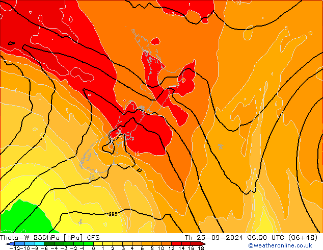 Theta-W 850hPa GFS Do 26.09.2024 06 UTC