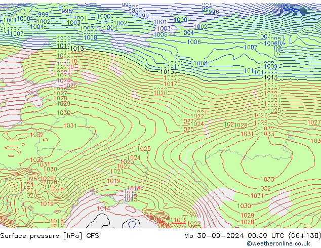 GFS: Mo 30.09.2024 00 UTC