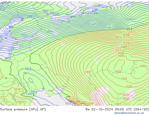 GFS: We 02.10.2024 06 UTC