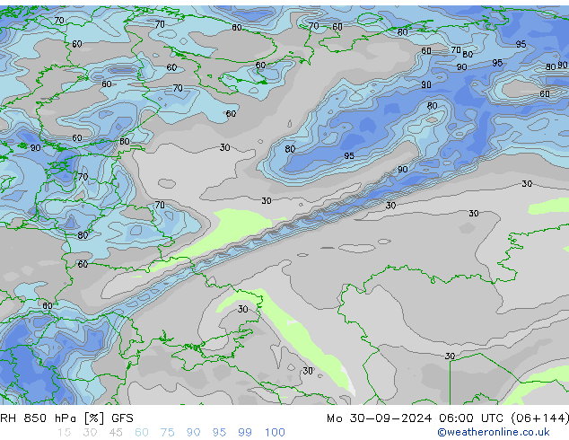 RV 850 hPa GFS ma 30.09.2024 06 UTC