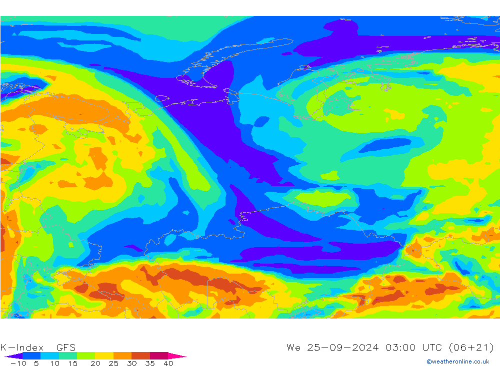 K-Index GFS We 25.09.2024 03 UTC