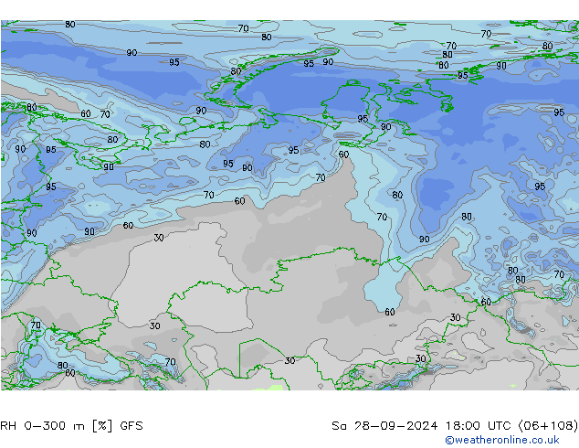 RV 0-300 m GFS za 28.09.2024 18 UTC