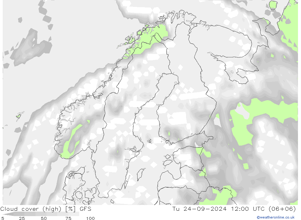 Cloud (high,middle,low) GFS Tu 24.09.2024 12 UTC