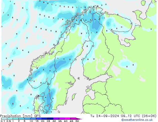 GFS: di 24.09.2024 12 UTC