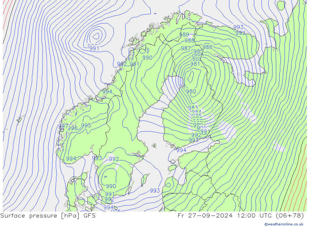 GFS: Fr 27.09.2024 12 UTC