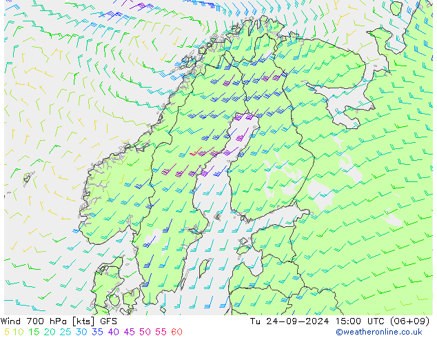  700 hPa GFS  24.09.2024 15 UTC