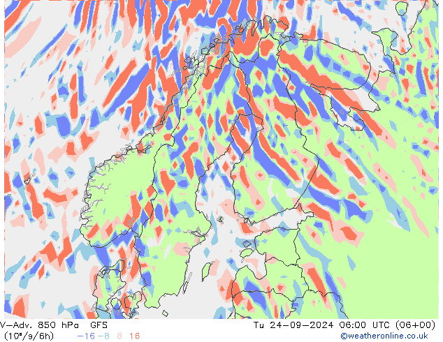 V-Adv. 850 hPa GFS Ter 24.09.2024 06 UTC