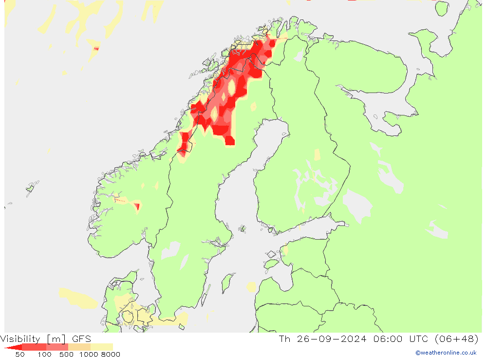 видимость GFS чт 26.09.2024 06 UTC