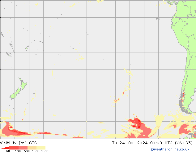 Visibilidad GFS mar 24.09.2024 09 UTC