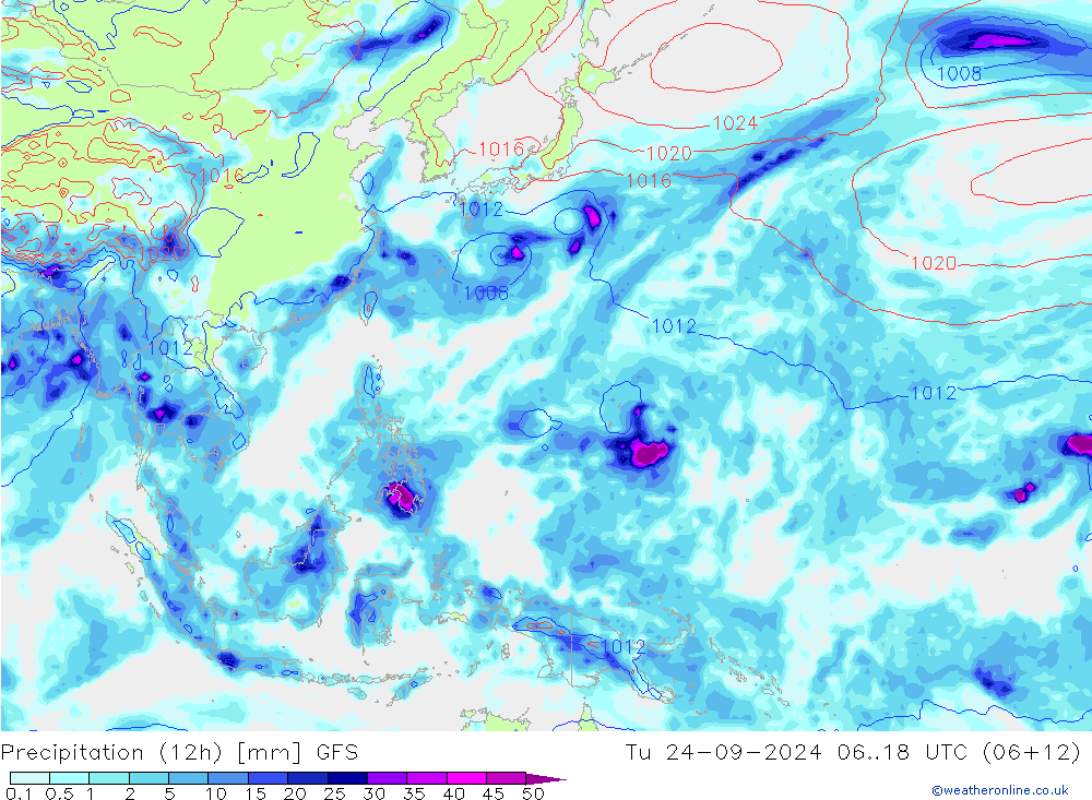  (12h) GFS  24.09.2024 18 UTC