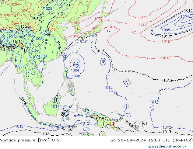 GFS: Cts 28.09.2024 12 UTC