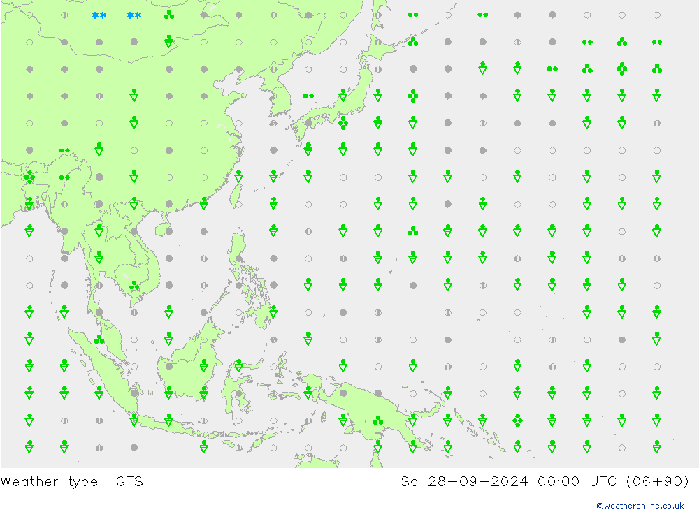 Yağış Türü GFS Cts 28.09.2024 00 UTC