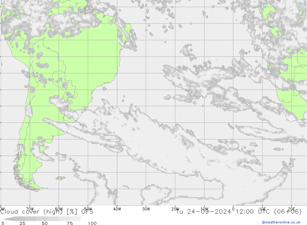 Cloud (high,middle,low) GFS Tu 24.09.2024 12 UTC