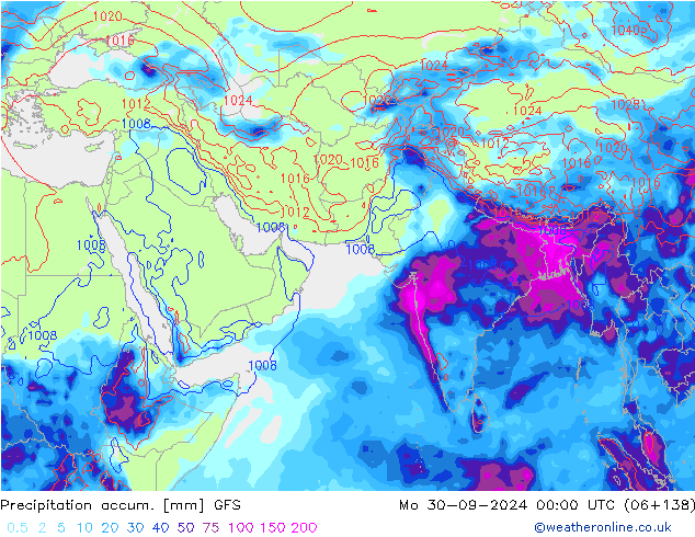 Precipitation accum. GFS September 2024