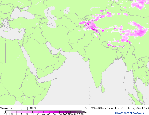 Schneemenge GFS So 29.09.2024 18 UTC