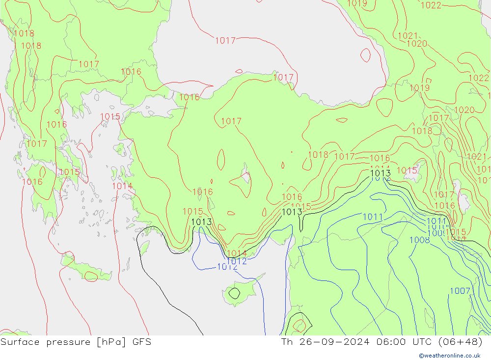 GFS: Qui 26.09.2024 06 UTC