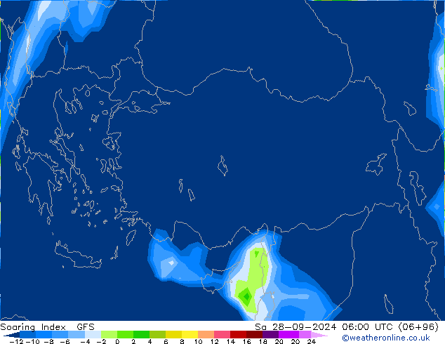 Soaring Index GFS  28.09.2024 06 UTC