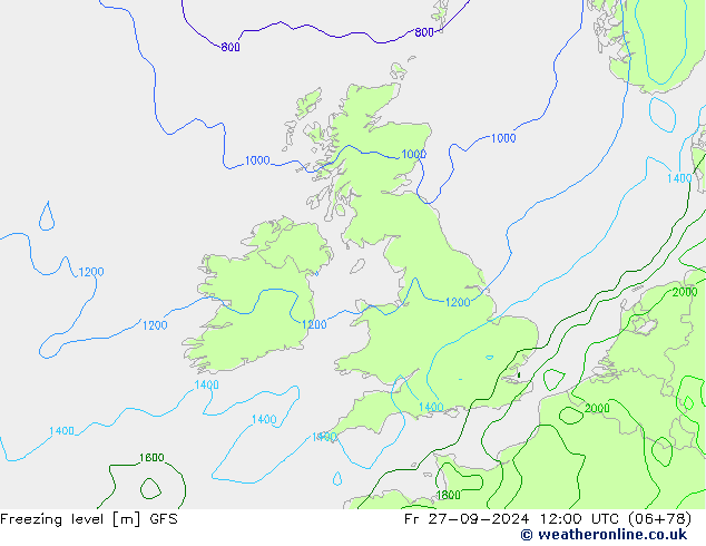 Freezing level GFS  2024