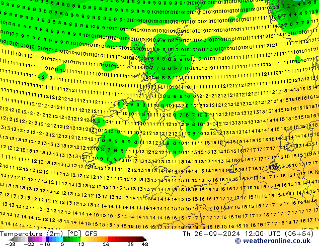 GFS: Qui 26.09.2024 12 UTC